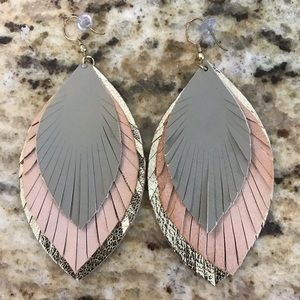 Noonday Collection Feathered Fringe Earrings